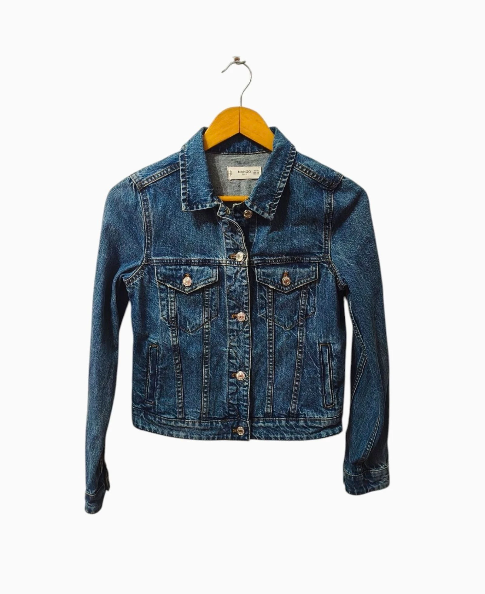 Cazadora vaquera azul Mango mujer Talla XS